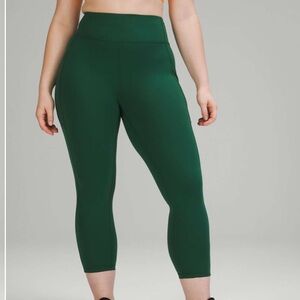 Lululemon Base Pace High-Rise Crop 24” Legging tights in Everglade Green W 20